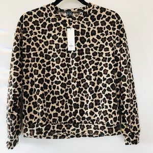 NWT Francesca’s Collection Ayla Leopard Print top